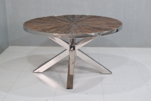 Tốt Nhất Bán Thiết Kế Công Nghiệp Xoài Gỗ Hàng Đầu Sắt Chân Cơ Sở Bàn Ăn Cho Nhà Khách Sạn Trang Trại-Tái Chế Gỗ Sắt Cơ Sở Bảng - Product Image 2