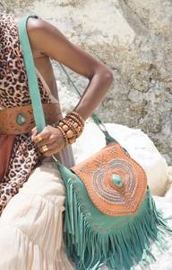 Nouveau design de portefeuille inspiré des bijoux scarabée égyptien ancien outillés à la main et peints à la main en cuir de vache - Product Image 5