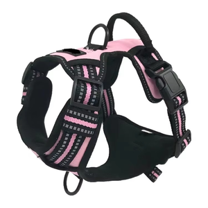 High Quality Customized Logo Nylon Adjustable <b>Pet</b> Walking Training Big Dog <b>Harness</b> - Product Image 3