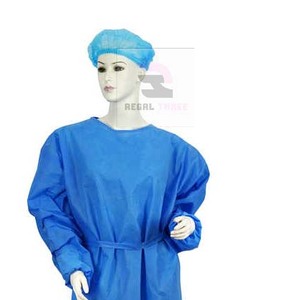 Uniforme Médico del Hospital Bata médica no tejida Bata de enfermería con logotipo personalizado - Product Image 3