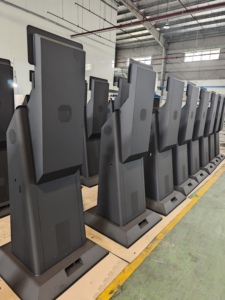 Carcasa de acero para quiosco OEM ODM de fabricación personalizada, carcasa de terminal con recubrimiento en polvo con ventilación y ranura para pantalla de Vietnam - Product Image 6