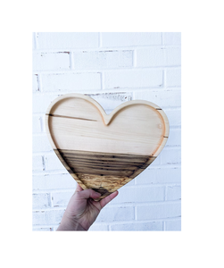 Tabla de cortar de madera de corazón de alta calidad sólida para forma de corazón para uso colgante de cuero para uso de regalo diseño superior - Product Image 1