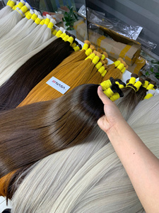 Extension de cheveux en vrac Ombre Noir et Brun 100% Cheveux Vietnamiens 55cm de l'usine en gros - Product Image 2
