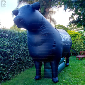 Modèle de vache géante gonflable LED de 3 m, modèle de taureau <span class=keywords><strong>Angus</strong></span> personnalisé gonflable avec base pour la décoration d'événements agricoles/promotion commerciale - Product Image 6