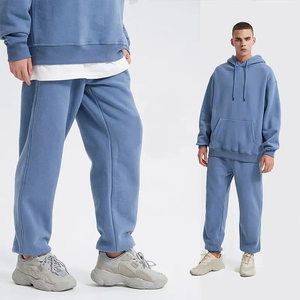 Haute qualité unisexe décontracté hiver polaire léger 2 pièces survêtement Jogging pantalon ensemble en gros - Product Image 2