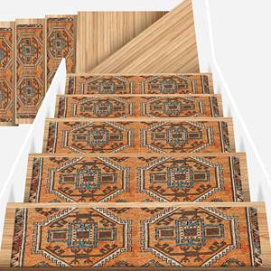 Orange Rug, Printed Rug, Modern Design, Ethnic Pattern, Easy Clean,Goblen - Product Image 2