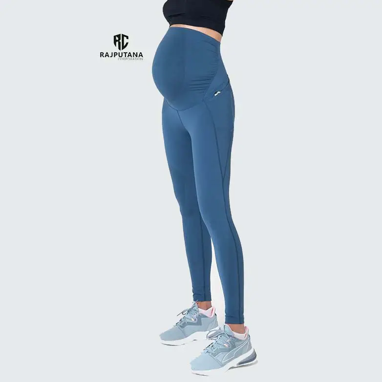 Leggings personalizzati Spandex donne incinte a vita alta maternità Yoga pantaloni Leggings