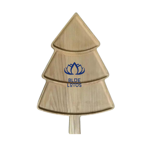 2023 assiette en bois d'acacia plateau à gâteau décoration alimentaire forme d'arbre de noël ustensiles de cuisine bol à pâte - Product Image 1