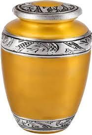 Urna Funeraria de Latón Estilo Americano RABEH para Adultos, Grabada, para Cenizas de Entierro y Memorial, Venta al Por Mayor - Product Image 6