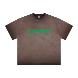 เสื้อยืดแบบบ็อกซี่ซักได้สำหรับผู้ชายเสื้อแบบลำลองระบายอากาศได้ดีใส่สบายระบายอากาศได้ดีเสื้อครอปด้านล่างแบบปรับแต่งได้ - Product Image 4