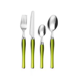 Ensemble de couverts en acier inoxydable de haute qualité, manche vert, ensemble de couverts de luxe pour la restauration hôtelière - Product Image 6