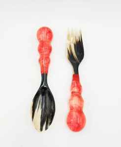 Ensemble de cuillères élégantes en corne de buffle, style rustique et vintage, polies à la main, pour un usage quotidien en cuisine - Product Image 3