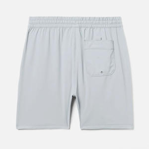 Pantalones Cortos de Lona Personalizados para Hombre, Talla Única, Diseño Sólido con Logotipo Frontal, Transpirables, de Secado Rápido, con Cierre de Cordón, 100% Poliéster, para Playa - Product Image 5