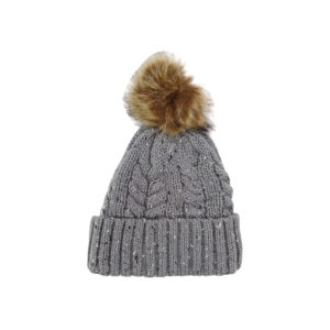 Comprar gorro de punto grueso cálido de invierno a bajo precio gorro confeti Marled Pom para nieve al aire libre senderismo Digital impreso 2025 - Product Image 5