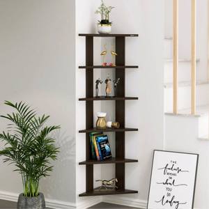 Étagère d'angle murale en bois, supports et étagères de rangement, acheter des supports muraux en bois sculpté, ensemble d'étagères murales métalliques - Product Image 4