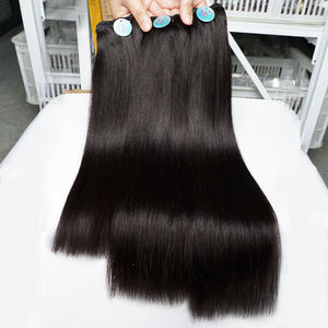 Extensiones de cabello humano 100% vietnamita, cabello trenzado liso de hueso, doble estiramiento, extensiones de cabello de donador con cierre - Product Image 3