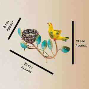 Porte-bougie en nid d'oiseau fait à la main inspiré de la nature, parfait pour le festival de Diwali, décoration de la maison par un exportateur indien - Product Image 5