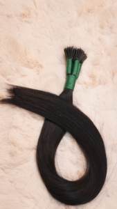 Extensiones de cabello de queratina de micropunta Remy indio virgen Natural 100%, extensiones de cabello largo sedoso recto Remy humano - Product Image 2