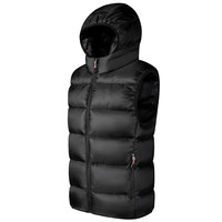 Doudoune Sans Manches Personnalisable pour Homme, Style Urbain Hiver, Fermeture Éclair, Traitement de Surface, Service OEM, Design Sur Mesure