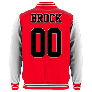 Varsity Jacket Mens Baseball VarsityCanvas Manga larga Letterman Color Block Estampado gráfico Bomber Chaquetas Estilo Varsity Jacket - Product Image 2