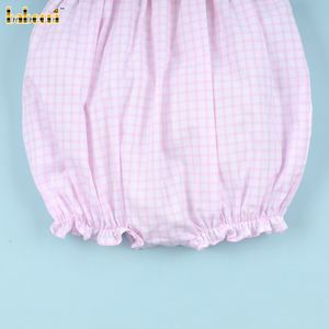 Body de Verano para Bebé Niña, 100% Algodón, Color Rosa Burbuja, con Cinturón, Tela Estampada, Sin Mangas, Cierre de Botones, Certificado OEKO-TEX - Product Image 3