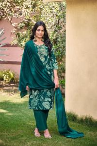 Premium algodón Flex descarga impreso Maruti moda modelo MF920 hasta la rodilla Kurta pantalón conjunto hecho a mano Dupatta para Indio - Product Image 6