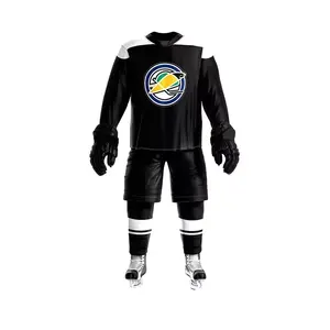 Uniforme de Hockey sobre hielo con sublimación, uniforme personalizado con número y nombre de equipo, varios diseños, hecho por Qito internacional - Product Image 5