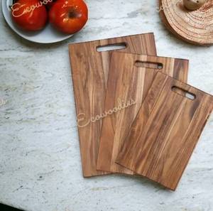 Planche à découper en bois massif rectangulaire créative pour la cuisine à domicile Planche à découper en bois naturel Planche à découper en bambou massif - Product Image 6