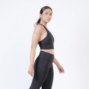 Soutien-gorge de sport à couverture complète et legging pour femmes soutien-gorge de yoga fitness avec rembourrage amovible doux - Product Image 2