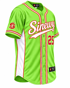 Camiseta Deportiva de Béisbol Sinewy, Verde, Roja y Blanca, con Estampado Sublimado, Talla 25, Unisex para Adultos, Manga Corta, Absorbe la Humedad, Corte Regular - Product Image 3