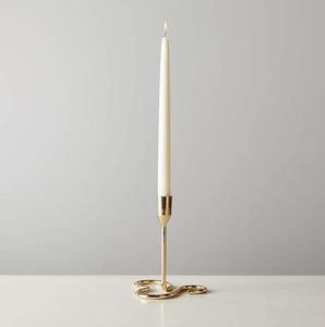 Bougeoir de table en métal doré 1 bras Bougies de vente chaude pour mariage anniversaire noël fêtes de pâques décor à la maison - Product Image 3