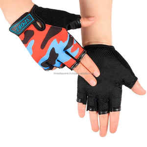 Guantes de Ciclismo de medio dedo con estampado personalizado 2025 para niños, manopla corta de alta calidad - Product Image 5