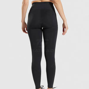 Leggings de Alta Calidad para Mujer, Logotipo Personalizado, Diseño Sólido, Cintura Alta, Pantalones de Spandex/Nailon, Secado Rápido, Transpirables - Product Image 3