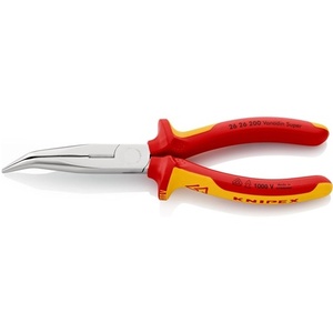 Pince à bec plat KNIPEX 200 mm de long, 40° d'angle, VDE, avec poignées multi-composants - Product Image 1