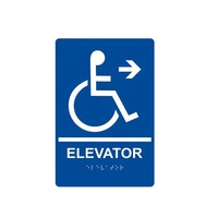 Signalétique en braille pour ascenseur en acrylique, signalétique de guidage pour bâtiment, signalétique de direction, signalétique ADA
