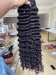 ยอดขายเวียดนามน้ำคลื่นผมรวมกลุ่มสีธรรมชาติ100% นามสกุลผมมนุษย์ผม Remy สาน - Product Image 2