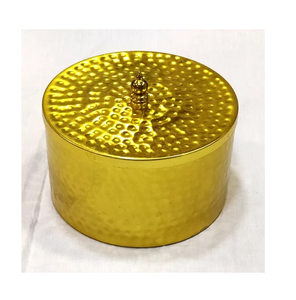 Boîte Chapati en laiton martelé à la recherche du meilleur pour la cuisine supérieure brillante polie personnaliser boîte à chapati prix bon marché - Product Image 1