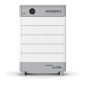 Système de batterie solaire HomeGrid Stack'd 24 KWh - 5 modules lithium 48V toutes saisons avec BMS et base - Product Image 1