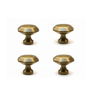 Bouton octogonal en laiton moderne de luxe pour armoires de cuisine armoires commodes meubles décor - Product Image 1