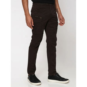 Alphatek กางเกงคาร์โก้ลำลองสำหรับผู้ชาย, กางเกงคาร์โก้ผ้าฝ้ายเอวกลางใส่สบายน้ำหนักเบาทรงหลวม - Product Image 5