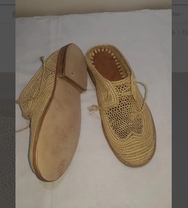 Mocassins en raphia marocain, mocassins en raphia tissés à la main, sandales d'été, sandales à glissière en raphia, chaussures en raphia marocain, fait main - Product Image 2