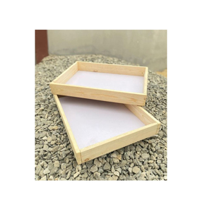 Organizador de cocina Bandeja decorativa Bandeja de madera para servir té y café Hecha de madera Bandeja para servir Postre Exhibición al precio más bajo - Product Image 4