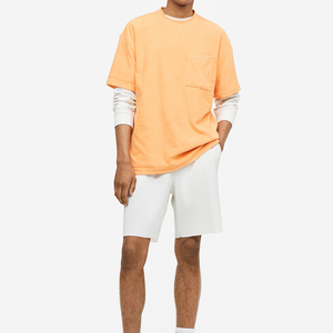 T-shirt chemises de haute qualité poids lourd uni surdimensionné T-shirt impression broderie personnalisé blanc 100% coton hommes T-shirt T-shirt - Product Image 2