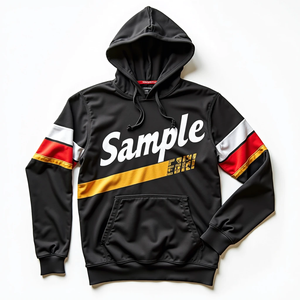 Sudadera con Capucha Personalizada para Hombre, Estilo Holgado, Sublimada, Ropa Urbana, 100% Poliéster, Mezcla de Algodón Básica, Cómoda - Product Image 5