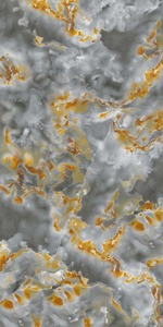 Carrelage de sol en porcelaine aspect marbre poli noir 60x120 Marcos Glaçure brillante utilisé pour les carreaux de mur et de sol - Product Image 3