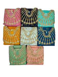 Readymade fantaisie 3 pièces robe adolescent (filles) vêtements de fête readymade Net respirant costumes pour enfants brodé readymade costumes - Product Image 5