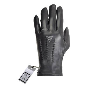 Gant d'hiver en cuir pour hommes avec veines cousu à la main en cuir de chèvre véritable, doublure intérieure en polaire vente en gros - Product Image 2