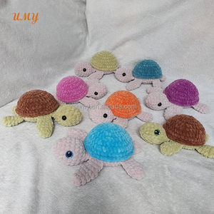 ตุ๊กตาเต่าทะเลถักโครเชต์แบบนุ่มสั่งทำพิเศษ ไส้ใยฝ้าย PP เป็นมิตรกับสิ่งแวดล้อม ของที่ระลึกจากตู้ปลา งานถักอามิกุรุมิ - Product Image 6