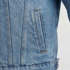 Veste en jean respirante pour femme, légère, unie, teinte, élégante, vêtement d'extérieur décontracté, streetwear, haut, couleur personnalisée - Product Image 5