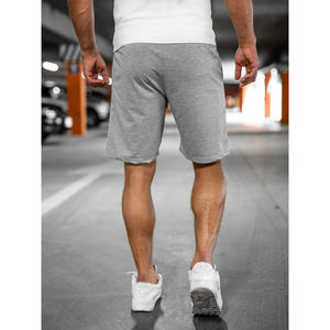 Pantalones cortos deportivos de algodón para hombre, de talle alto, con diseño liso, ajuste casual, perfectos para personalizar con marca y pedidos al por mayor. - Product Image 3